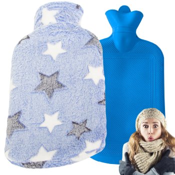 Rubber Hot Water Bottle with Soft Cover