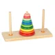 Wooden Educational Puzzle Toy, Tower of Hanoiwith Ring Pyramid