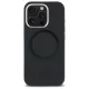 Mercedes iPhone 16 Pro Case Silicone Tonal Logo MagSafe, Black
