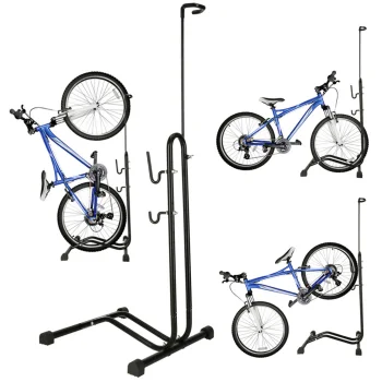 Rallex Foldable Bicycle Stand, 16-27.5", Black