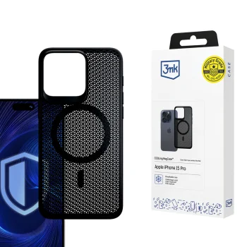3Mk Protection COOLing MagCase for Apple iPhone 15 Pro, Black