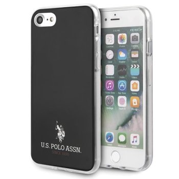Apple iPhone 8 / 7 / SE (2020) (2022) 4.7" US Polo Shiny Case Cover (USHCI8TPUBK), Black