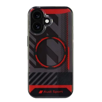 Audi IML Sport MagSafe dėklas telefonui iPhone 16 6.1", juodas