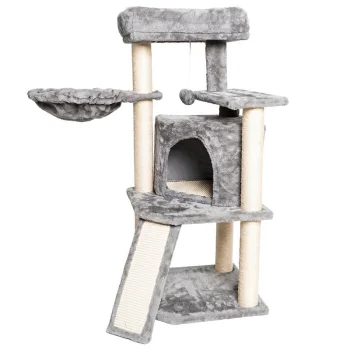 Multi-Level Cat Scratching Post with Bed and Hammock 94cm