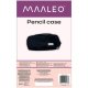 Large Capacity 3-Compartment Pencil Case Maaleo 24476, Black