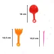 Sand Toy Set with Molds and Shovel, 28 Pieces