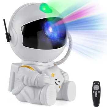 Astronaut Star Projector with Remote Control, White