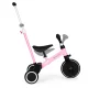 ECOTOYS 2-in-1 Toddler Tricycle Balance Bike with Parent Push Handle, Pink