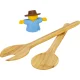 Salad Tongs OTOTO Sal Wooden and Silicone