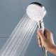 Shower Head with Hose and Wall Mount, White