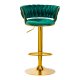 Velvet Makeup Chair 4Rico QS-B313a, Green
