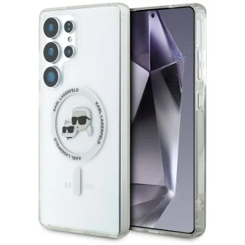 Karl Lagerfeld Button Karl & Choupette Case Samsung S25 Ultra White