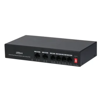 PoE Switch PFS3006-4ET-36 (6 Ports, 4x PoE, 36W)