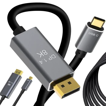 DisplayPort 1.4 to USB-C Cable, 8K/4K, 1.8m