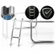 Neo-Sport 2-Step Trampoline Ladder 312-435 cm (10-14 ft)