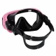Panoramic Snorkeling Mask and Dry Top Snorkel Set, pink-black