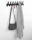 Metāla Sienas Drēbju Pakaramais 17 Āķi, Melns | Metal Wall Clothes Hanger Hooks