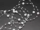 White Pearl Christmas Tree Garland 5m 8mm
