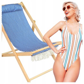 Wooden Folding Lounger Chair Ibiza