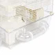 Petsi 3-Level Cage for Small Rodents with Accessories, White