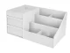 Cosmetics and Jewelry Organizer with 2 Drawers, White