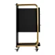Gabbiano Solo Hairdressing Trolley, Black/Gold