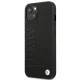 BMW iPhone 14 Plus Case Leather Stamp, Black