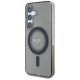 Guess Rhinestones Classic Logo MagSafe vāciņš Samsung Galaxy S25, melns