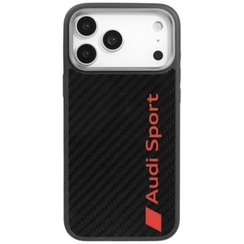 Audi R8 Carbon Fiber MagSafe Phone Case Cover iPhone 17 Pro Max - Black