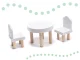 LULILO Wooden Play Dollhouse with Furniture and LED Lightning, 78cm