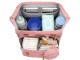 Multifunctional Backpack with Crib and USB, Pink