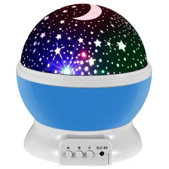 Dream Rotating Night Star Projection Lamp, Blue