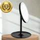 Bakalu Round LED Makeup Mirror, Black