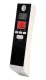 Digital Breathalyzer with Clock, Alarm and Thermometer, Black/White