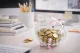 Small Glass Piggy Bank for Coins and Bills, Clear Money Saving Jar for Adults & Kids