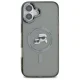 Karl Lagerfeld IML Metal Karl&Choupette MagSafe dėklas iPhone 16, juodas