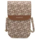 Guess Universal Phone Bag Wallet Gcube Stripe, Brown