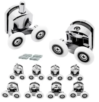 Shower Cabin Rollers Set (8 Pcs, 23mm)