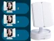 Foldable LED Makeup Mirror with 2x 3x Magnification