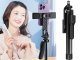 Selfie Stick with Tripod and Bluetooth Remote, 178 cm, Black