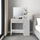 Туалетный столик с зеркалом ModernHome для макияжа, белый