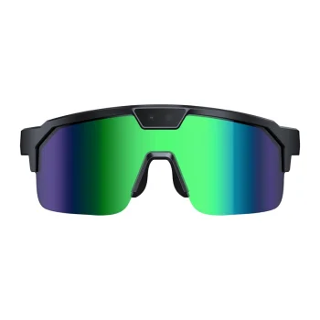 ZEBLAZE Q01 AI Sports Sunglasses with Camera, Green