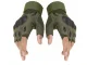 Fingerless Tactical Gloves, Size XL, Khaki