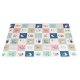 ECOTOYS Folding Foam Play Mat for Kids 200x150 cm Reversible Educational Alphabet Mat