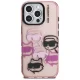 Karl Lagerfeld IML Multi K&C Head Pattern Case for iPhone 16 Pro Max, Pink