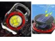 Portable Solar LED Flashlight with Power Bank HB-6678C, Red