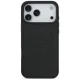 Mercedes iPhone 17 Pro Max Case Leather Vintage Logo MagSafe, Black