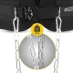4FIZJO Dip Belt Weight Belt with Chain 80 cm, Black
