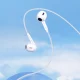 QCY LH1 In-Ear Wired Headphones with Remote and Microphone 1.15m - White