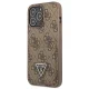 Guess 4G Triangle Logo Cardslot Case for iPhone 13 / 13 Pro - Brown
